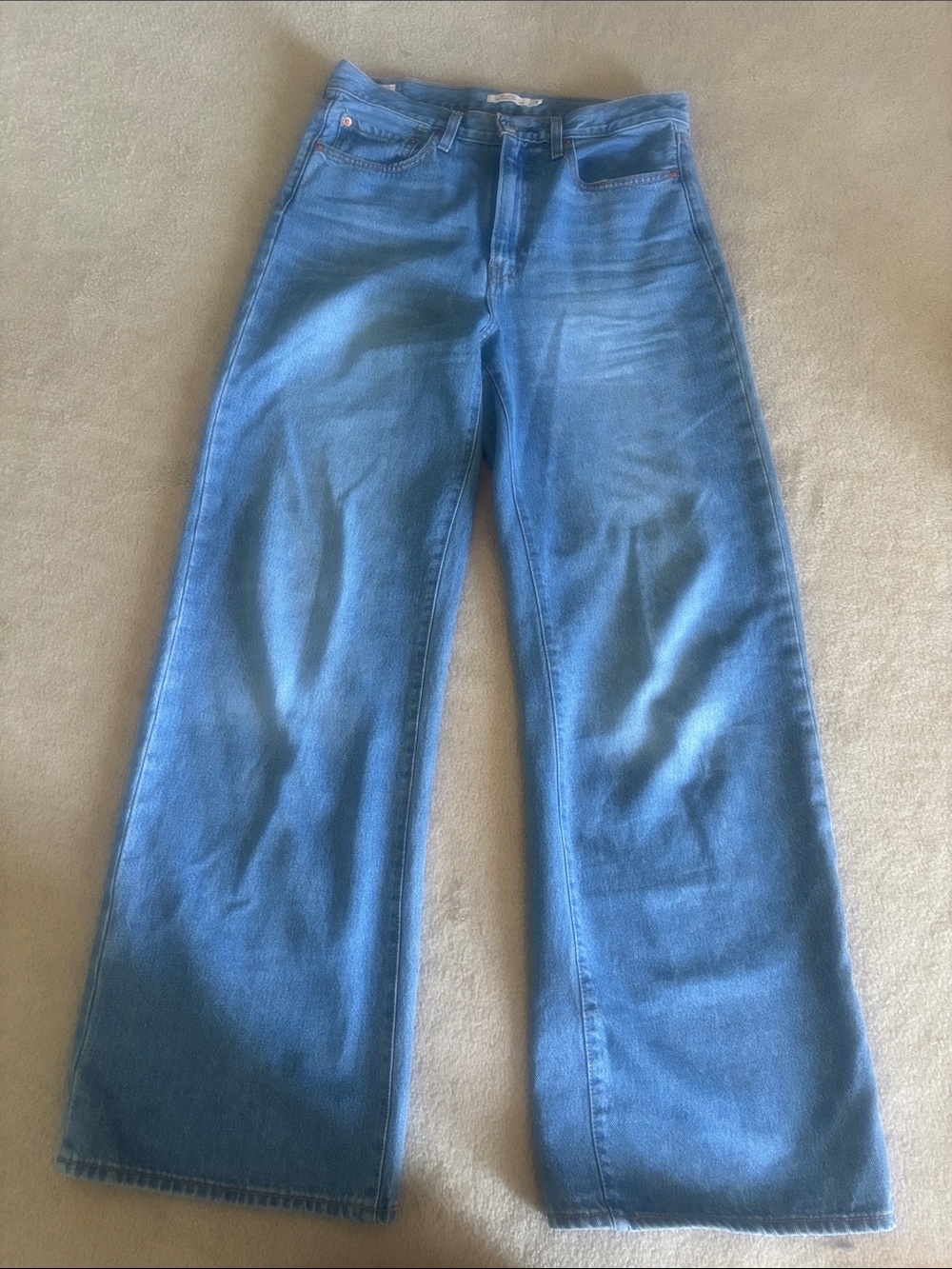 Levi's Blue Wide Leg Flare Jeans